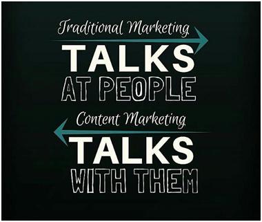 Content marketing and traditional marketing