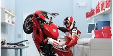 Content marketing done by Ducati