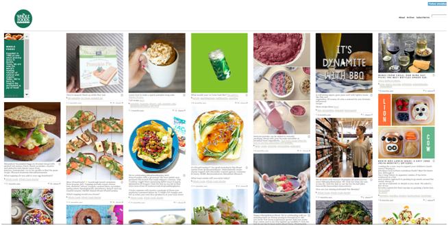 content strategy by Whole Foods