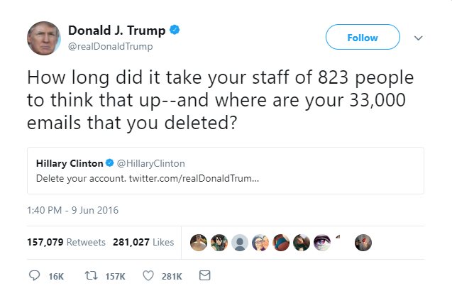 Trump on Twitter