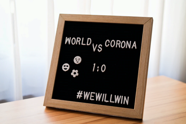 world vs corona photo frame image