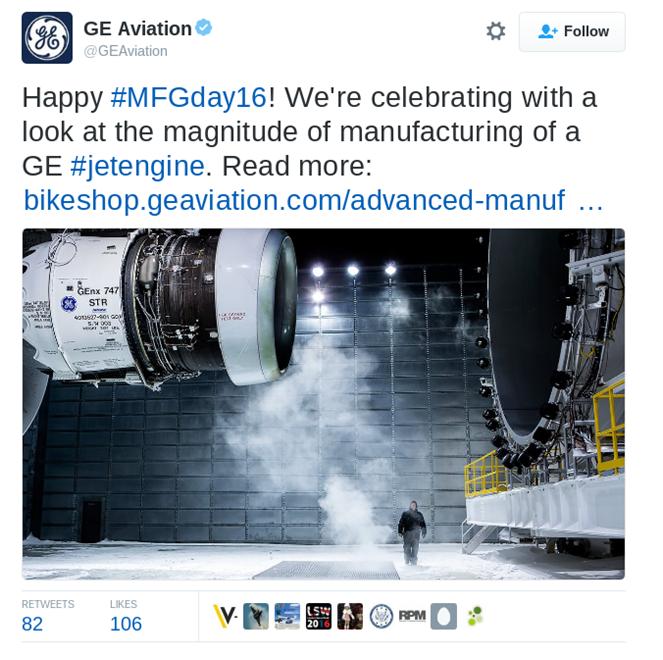 General Electric's strategy to engage with customers on social media