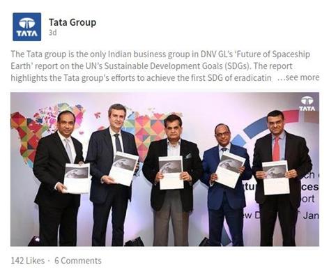 B2B Content marketing by Tata Group