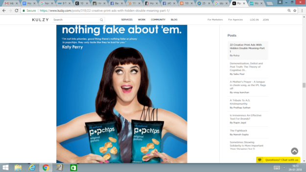 Advertising content by Popchips