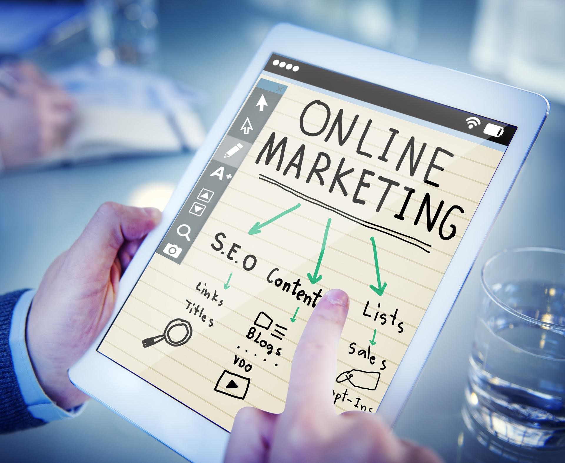 A content writing agency emphasizes on online marketing.