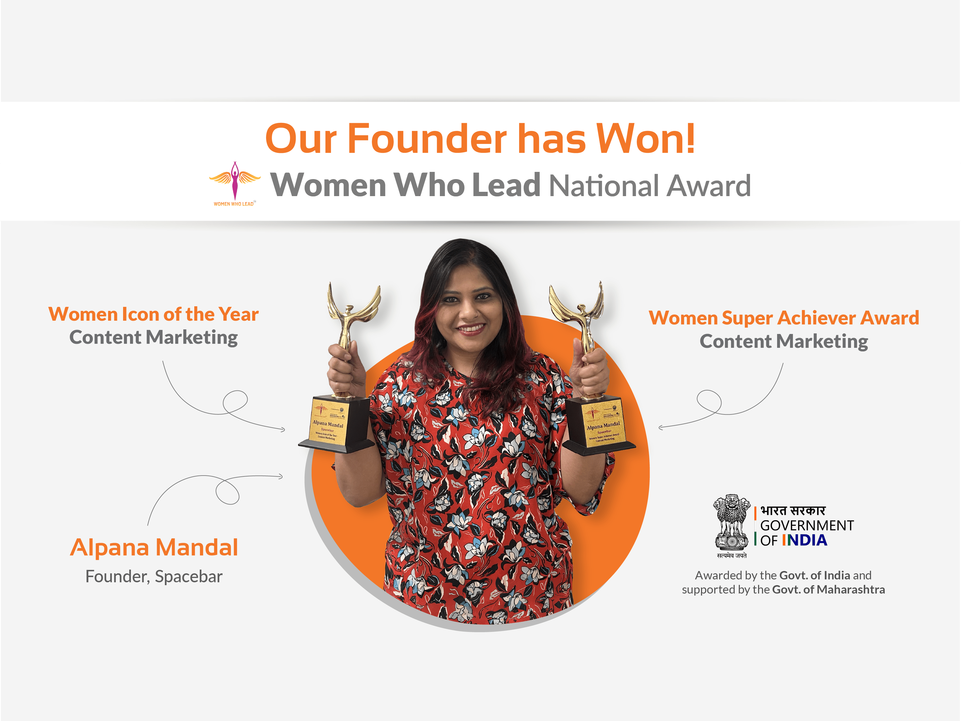 Our Founder has won the Women Who Lead National Award