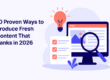 Produce Fresh Content That Ranks